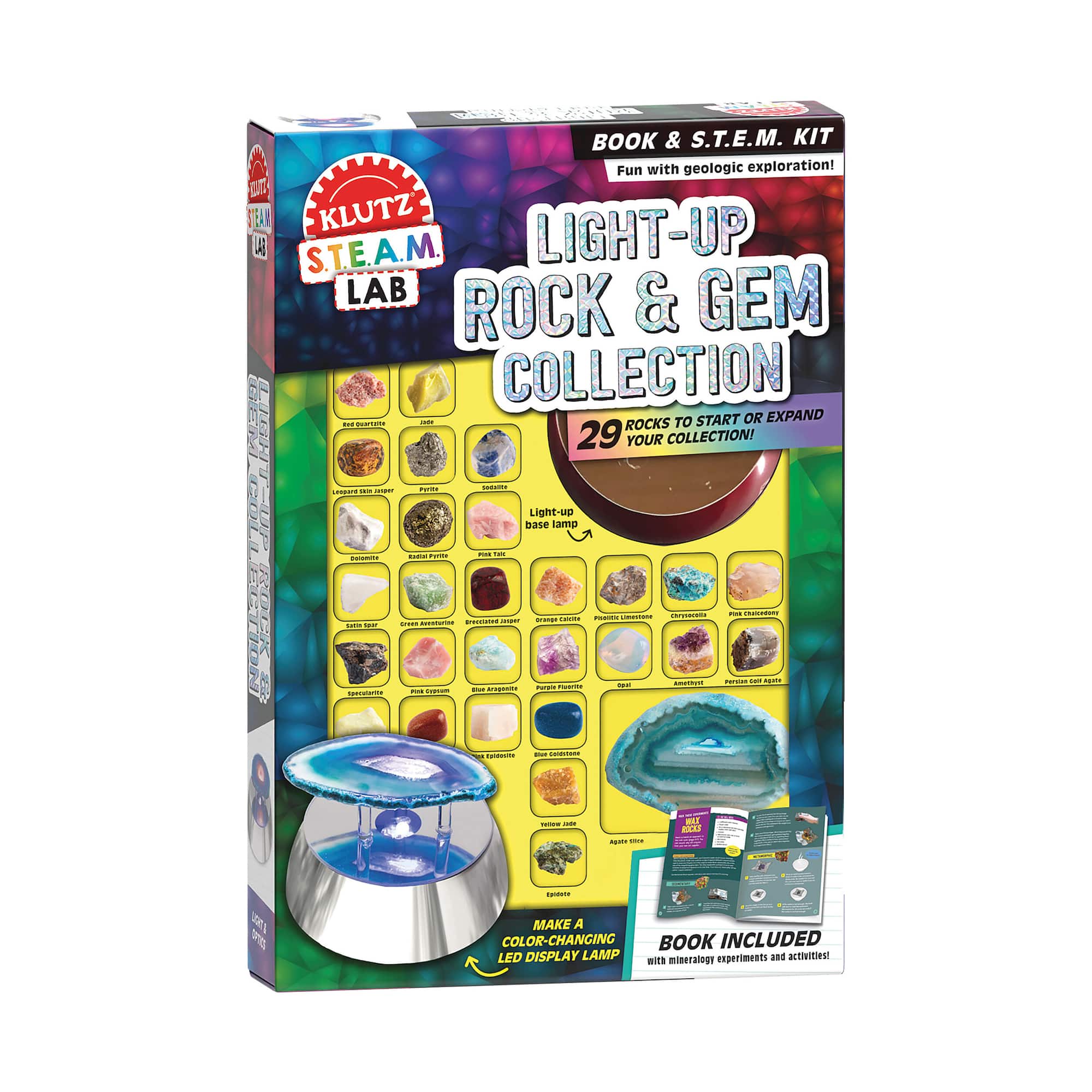 Klutz® S.T.E.A.M. Lab Light-Up Rock & Gem Collection